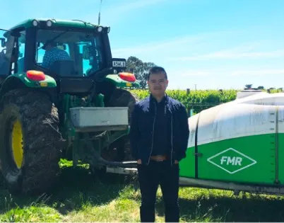 Leon Weng visits NuPoint to gather data for the intelligent farming system