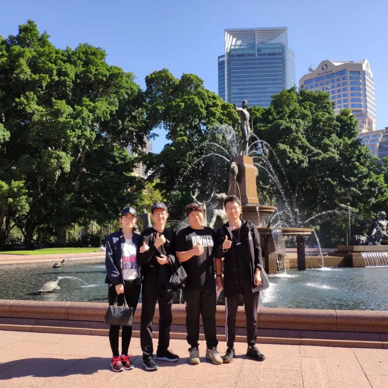 The team in Melbourne, Australia